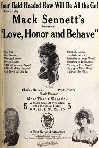 Love, Honor and Behave (1920) poster