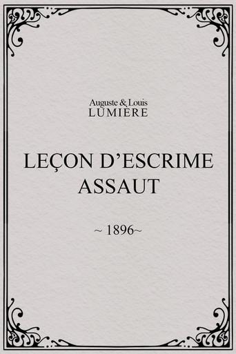 Leçon d’escrime : assaut (1896) poster