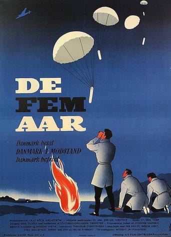 De fem år (1955) poster