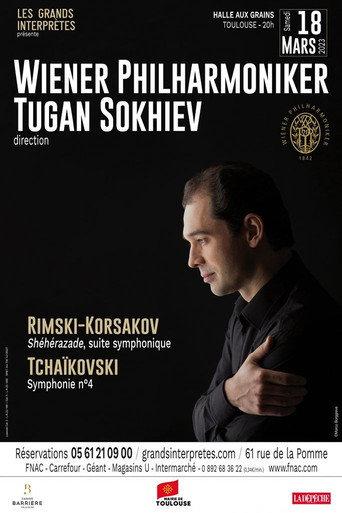 Tugan Sokhiev conducts the Vienna Philharmonic Orchestra Tchaikovsky and Rimsky-Korsakov (2023) poster