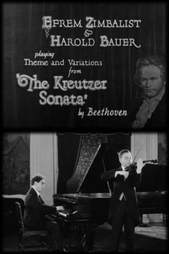 Efrem Zimbalist & Harold Bauer Playing Theme and Variations from 'The Kreutzer Sonata' by Beethoven (1926) poster