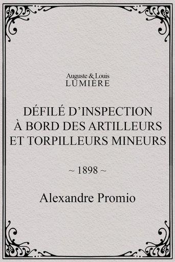 Défilé d’inspection à bord des artilleurs et torpilleurs mineurs (1898) poster