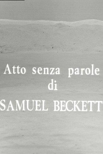 Atto senza parole (1969) poster
