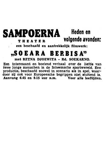 Soeara Berbisa (1941) poster