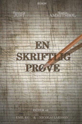 En Skriftlig Prøve (2022) poster