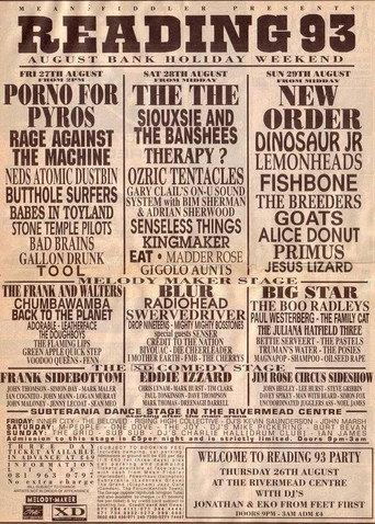 TOOL: Live at Reading Festival 1993 (1993) poster