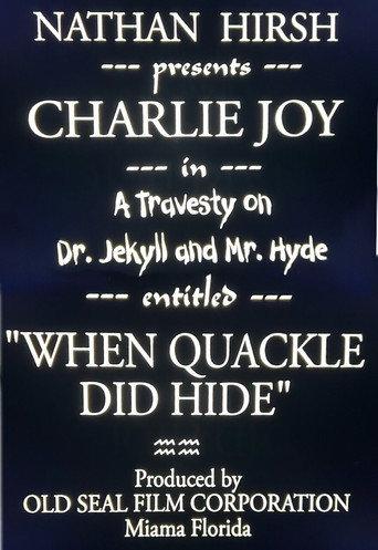 When Dr. Quackell Did Hide (1920) poster