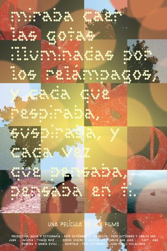 Miraba caer las gotas iluminadas por los relámpagos, y cada que respiraba suspiraba, y cada vez que pensaba, pensaba en ti (2025) poster
