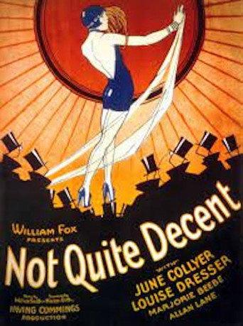 Not Quite Decent (1929) poster