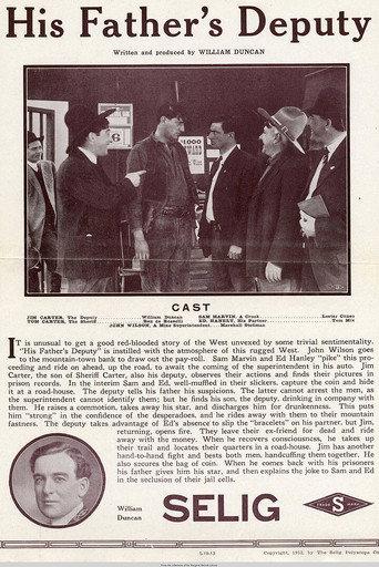 His Father's Deputy (1913) poster