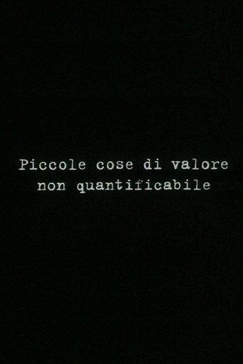 Small things of unquantifiable value (1999) poster