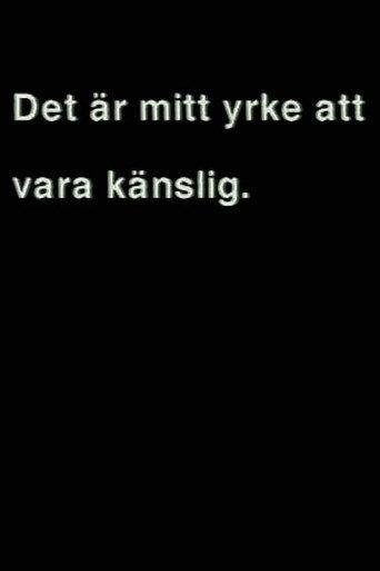 Det är mitt yrke att vara känslig (2001) poster