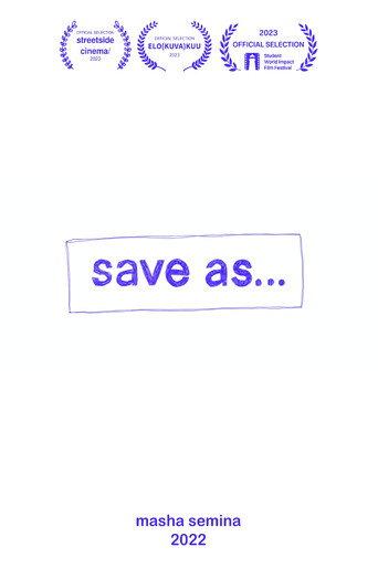 Save As… (2022) poster