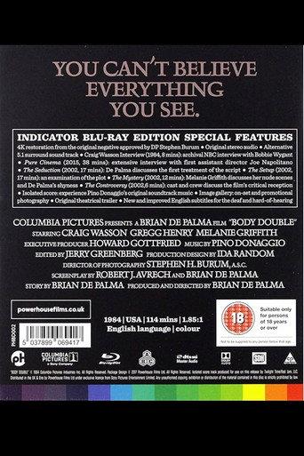 Pure Cinema: Joe Napolitano on Brian De Palma's Body Double (2016) poster