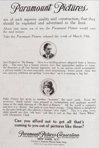 The Dummy (1917) poster