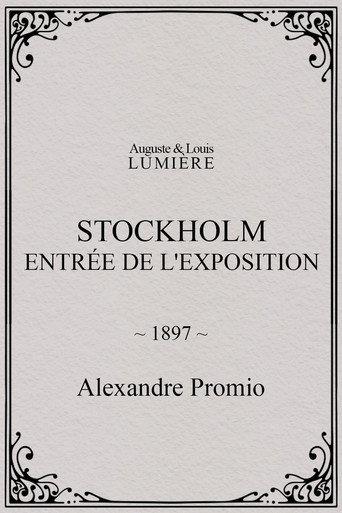 Stockholm, entrée de l'exposition (1897) poster