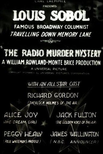 The Radio Murder Mystery (1933) poster