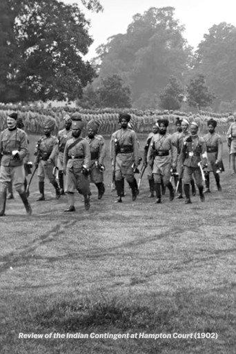 Review of the Indian Contingent at Hampton Court (1902) poster