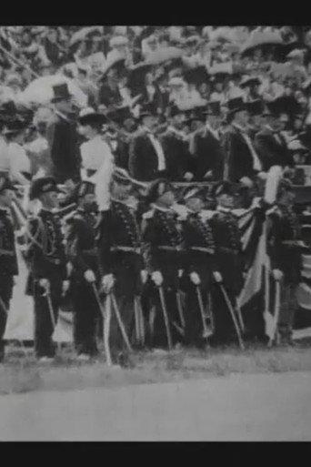 President McKinley Reviewing the Troops at the Pan-American Exposition (1901) poster