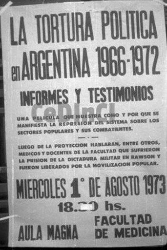 Informes y testimonios. La tortura política en Argentina 1966-1972 (1973) poster