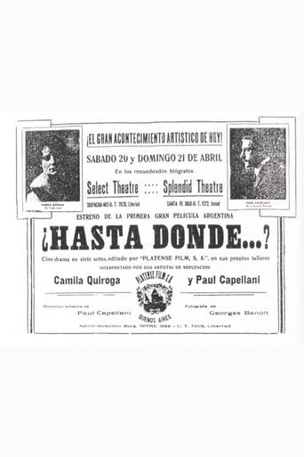 ¿Hasta donde...? (1918) poster