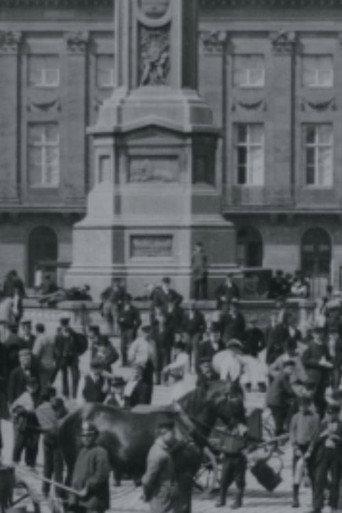 Dam Square in Amsterdam (1900) poster