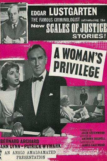 A Woman's Privilege (1962) poster