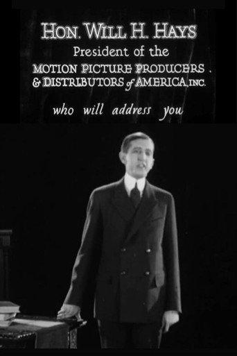 Introductory Speech by Will H. Hays (1926) poster