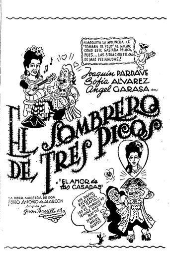 El sombrero de tres picos (1944) poster