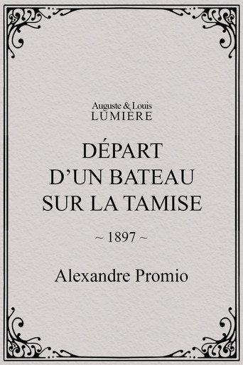 Départ d’un bateau sur la Tamise (1897) poster