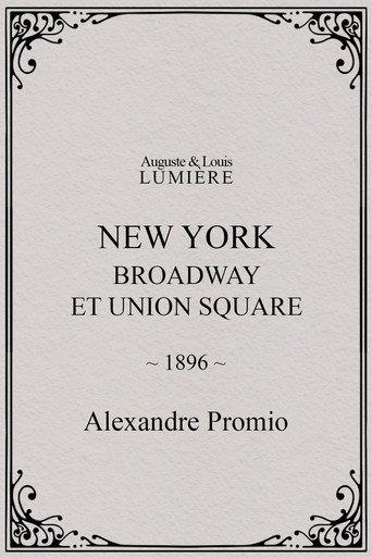 New York: Broadway at Union Square (1896) poster