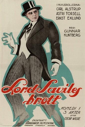 Lord Savile’s Crime (1922) poster