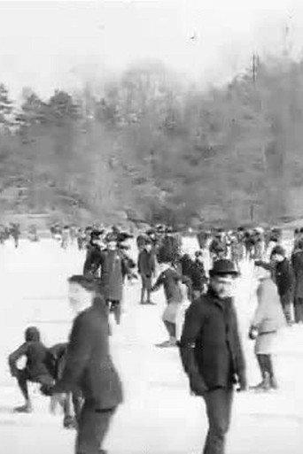 Skating in Central Park (1900) poster