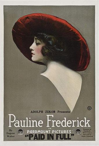 Paid in Full (1919) poster