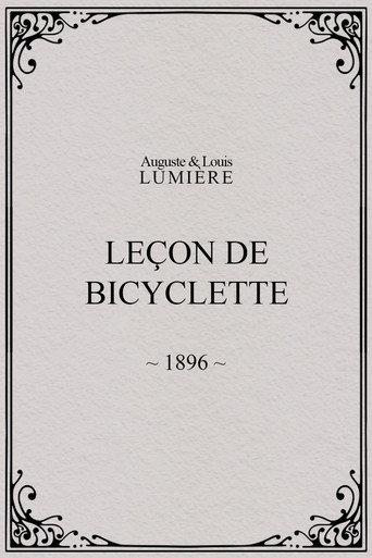 Leçon de bicyclette (1896) poster