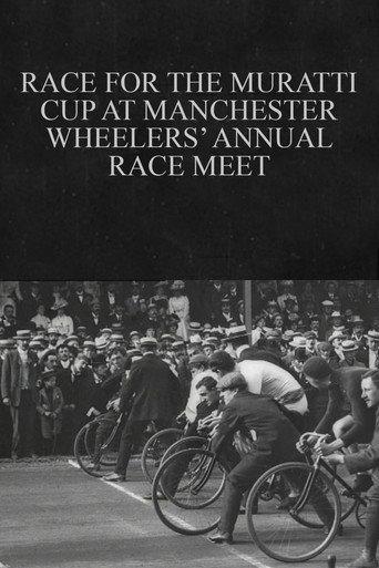 Race for the Muratti Cup at Manchester Wheelers’ Annual Race Meet (1901) poster