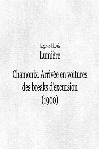 Chamonix: Arrivée en voitures des breaks d'excursion (1900) poster