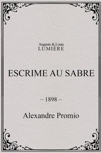 Escrime au sabre (1898) poster