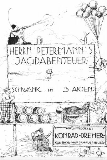 Herrn Petermanns Jagdabenteuer (1916) poster