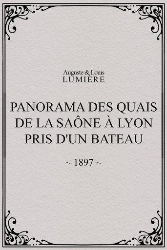 Panorama des quais de la Saône à Lyon pris d'un bateau (1897) poster