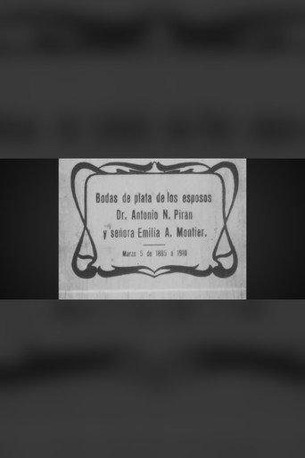 Bodas de plata de los esposos Dr. Antonio N. Pirán y señora Emilia A. Moutier (1910) poster