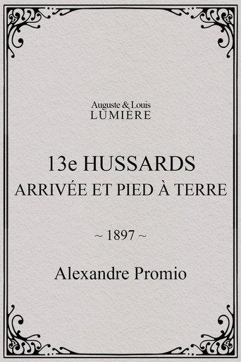 13e hussards : arrivée et pied à terre (1897) poster