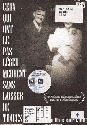 Ceux qui ont le pas léger meurent sans laisser de traces (1992) poster