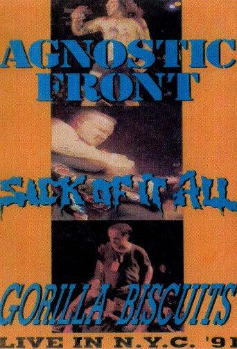 Live in New York: Agnostic Front, Sick of It All, Gorilla Biscuits (1991) poster