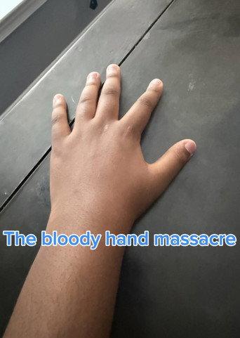 The bloody hand massacre () poster