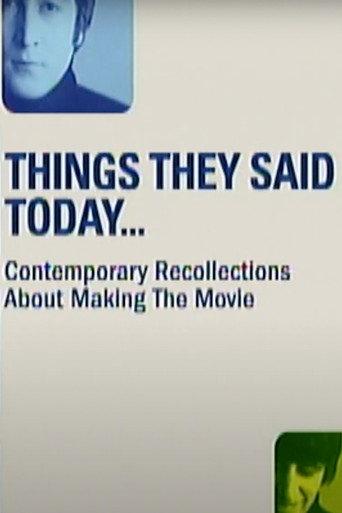 Things They Said Today (2002) poster