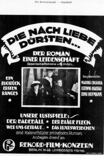 Die nach Liebe dürsten (1919) poster