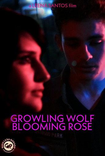 Growling Wolf, Blooming Rose () poster