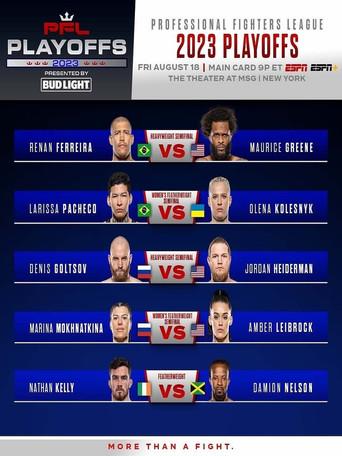 PFL 2023 #8: Playoffs - Ferreira vs. Greene (2023) poster