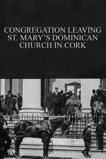 Congregation Leaving St. Mary's Dominican Church in Cork (1902) poster